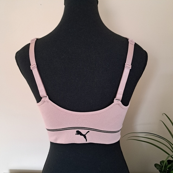 Puma Sports Bra Women's XL Pink Activewear Bra Medium Support - Picture 8 of 11